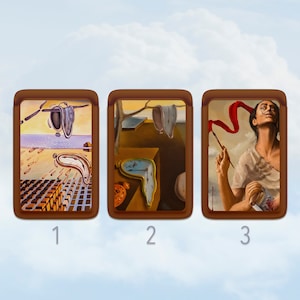 Portefeuille magnétique Salvador Dali pour iPhone 12-16, peinture emblématique esthétique, célèbre porte-cartes d'art, portefeuille pour téléphone personnalisé
