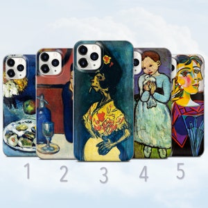 Pablo Picasso Phone Case, Iconic Art, Aesthetic Oil Painting Cover - Fits iPhone 7, 8, SE2022, Xs, Xr, 11, 12, 13, 14, 15 | Samsung S23, S24