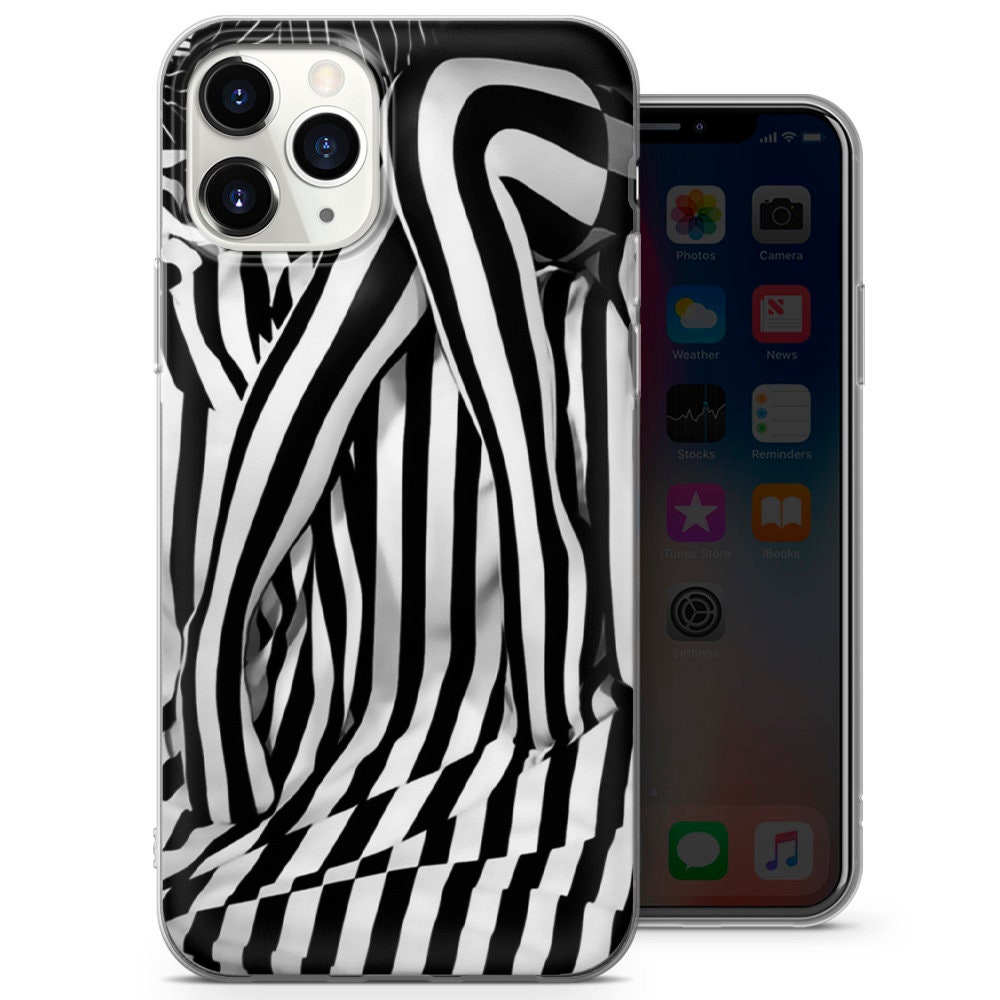 Optical Illusion Phone Case Geometric Pattern Op Art Cover Etsy Australia