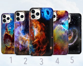 Space Phone Case, Universe, Stars, Galaxy, Cosmos Colorful Cover - Fits iPhone 6, 7, 8, SE2020, Xs, Xr, 11, 12, 13, 14 | Samsung S21, S22