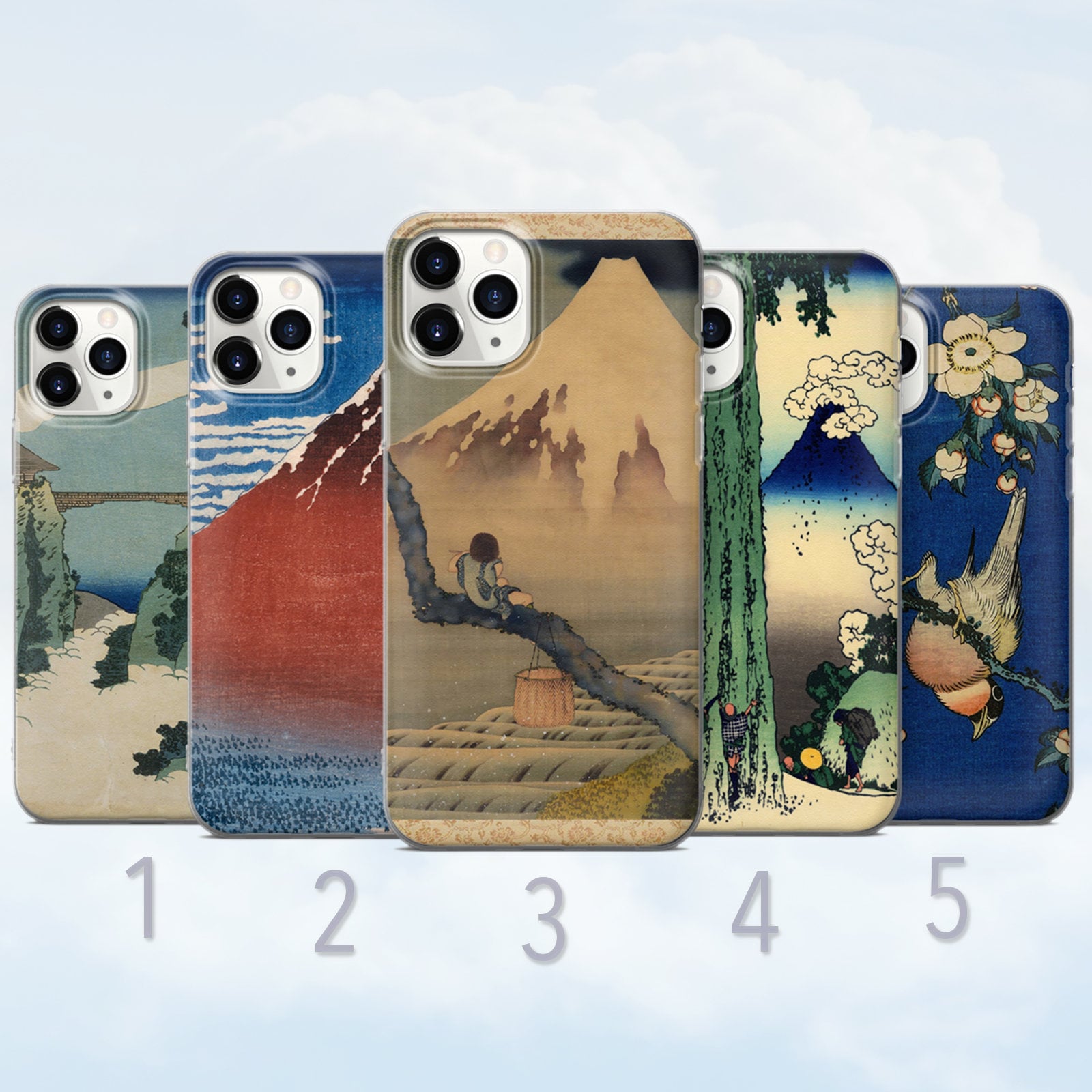 Japanese Art Phone Case, Hokusai, Aesthetic Vintage Art
