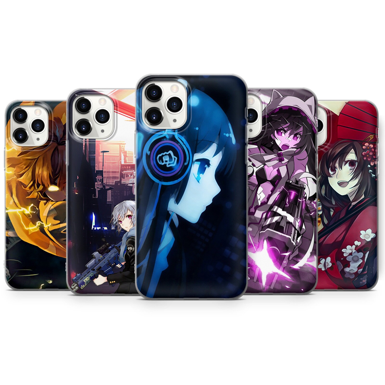 Anime Girl Phone Case Cute Illustration Phone Cover Fits Etsy Anime Girl Phone Case Cute Illustration Phone Cover Fits Etsy