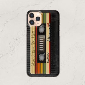 Retro Cassette Handyhülle, Hipster Tape Cover - Passend für iPhone 8, SE2020-22, Xs, Xr, 11, 12, 13, 14, 15, 16 | Samsung S22, S23, S24, S25, FE