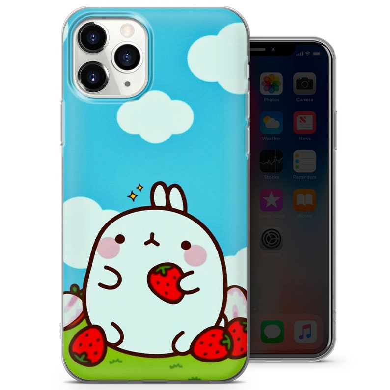 Kawaii Phone Case Cute Cat Anime Character Colorful Cartoon Etsy
