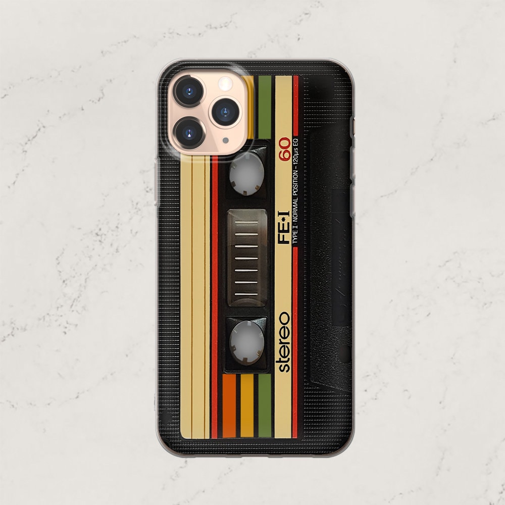 Retro Cassette Phone Case, Hipster Tape Cover - Fits iPhone