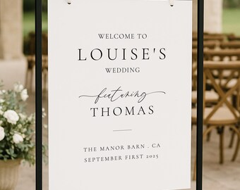 Letrero de bienvenida para la boda de la novia, recepción de boda, letrero "Bienvenidos a mi boda", entrada de la boda, impresión profesional n.° AA5