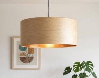 Ahorn Holz Pendelleuchte | Handgefertigte Mid Century Modern Beleuchtung für Küche und Esszimmer | Holz Kronleuchter | MONO von HANMN