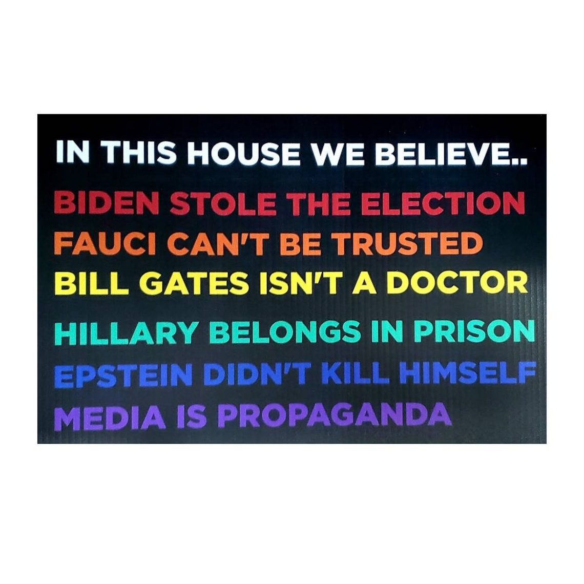 in this house we believe