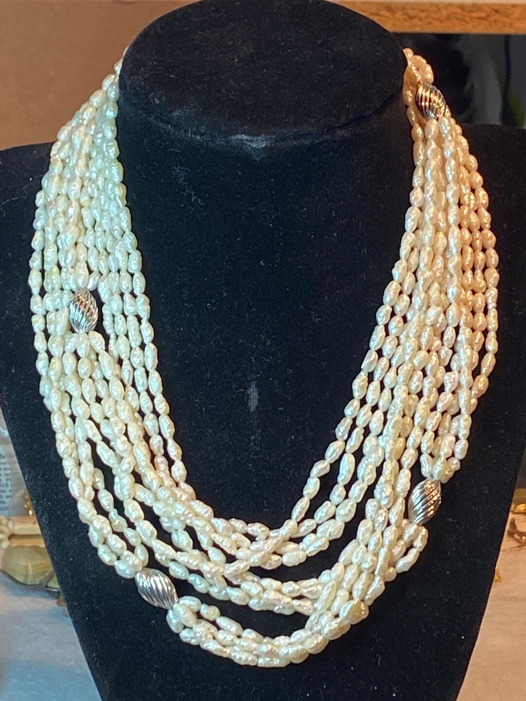 14-k 53 Inches 4 Strand Pearl Necklace Super Nice - Etsy