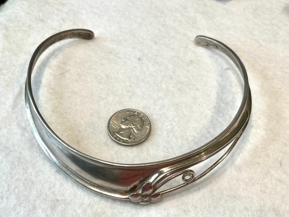 Solid 925 Sterling Silver large chocker Necklace … - image 1