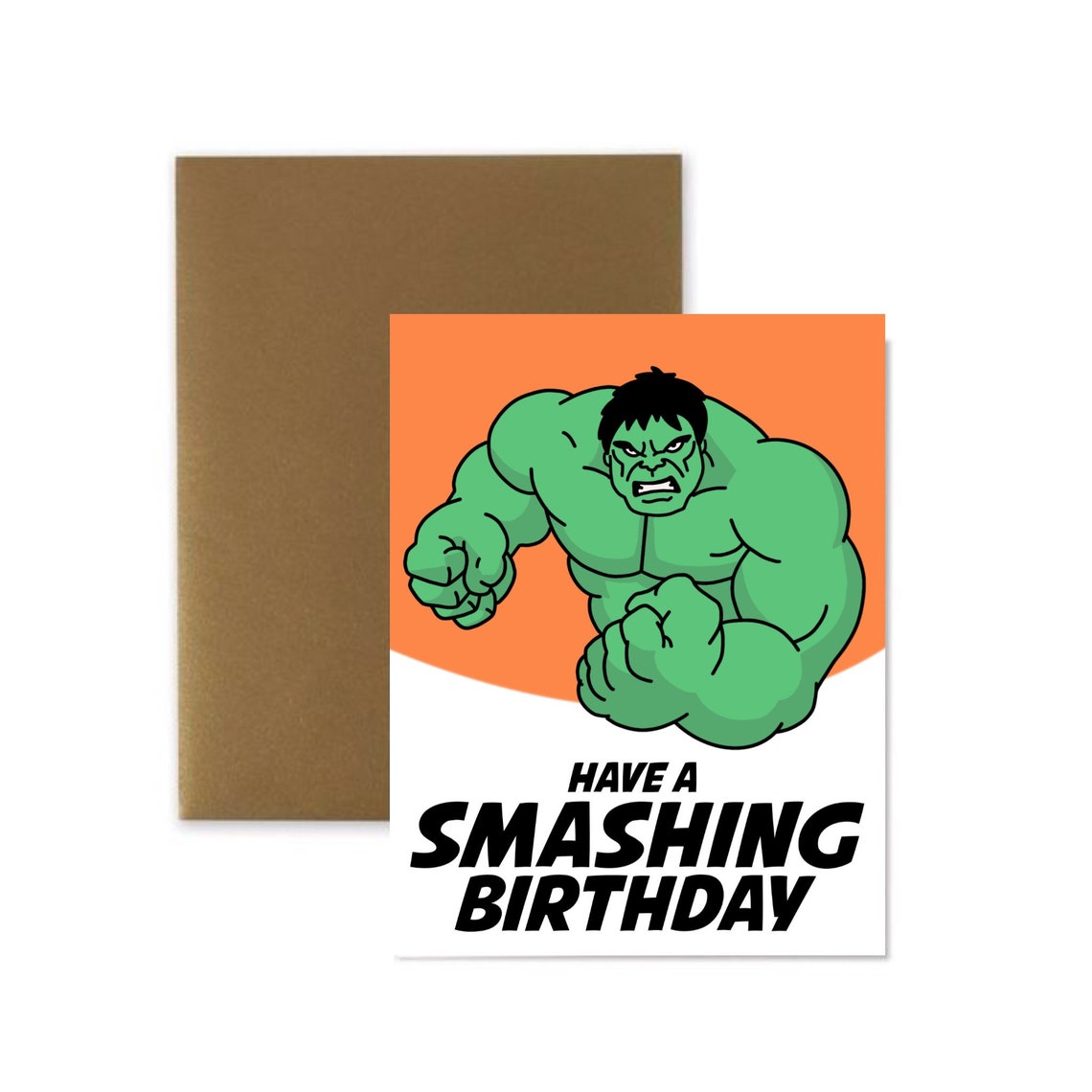 Incredible Hulk Birthday Card Superhero Birthday Card Boy | Etsy