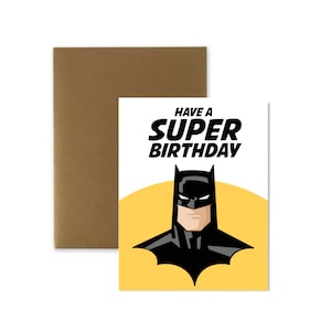 Have A Super Birthday,  Superhero Birthday Card,   Birthday Card for Boys