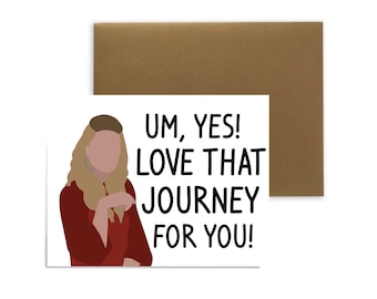 Alexis Rose Love That Journey Card, Funny Congratulations Card, TV Show Card