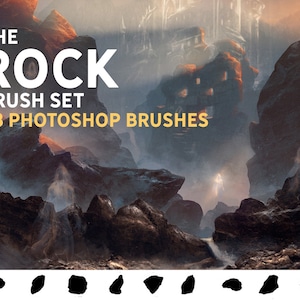 Rock Brush Set | Procreate | Photoshop | CSP | Texture Brushes