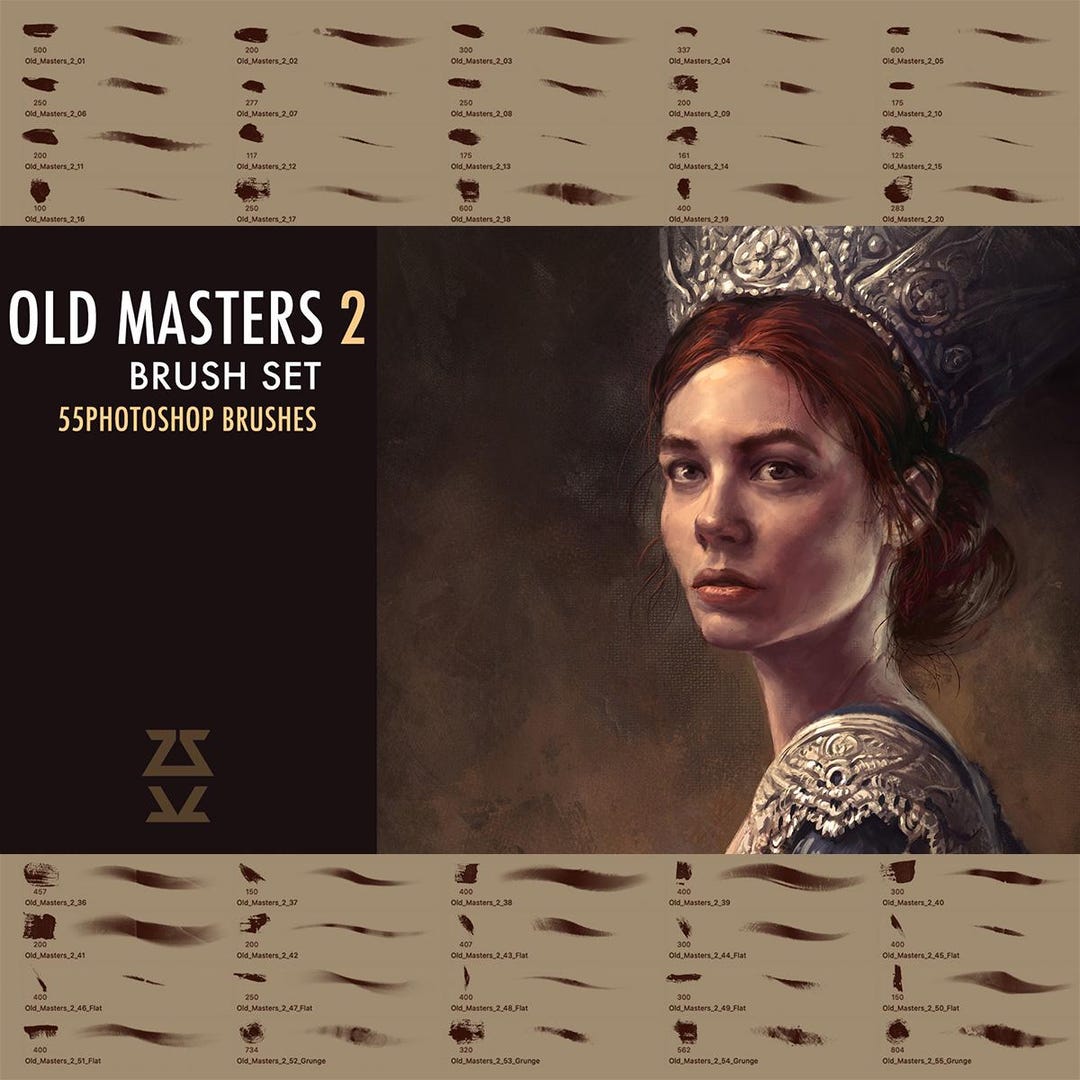 Old Masters 2 Brush Set | Procreate | Photoshop | CSP | Texture Brushes ...