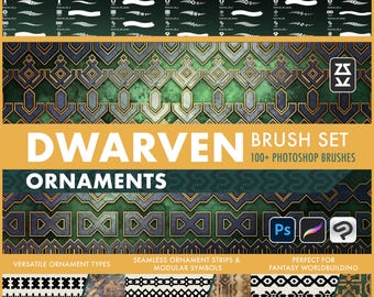Dwergornamentenborstelset | Voortplanten | Photoshop | CSP | Decorborstels