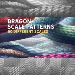 Dragon Scale PHOTOSHOP Pattern