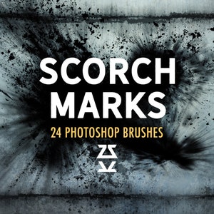 Scorch Marks Brush Set | Procreate | Photoshop | CSP | Texture Brushes