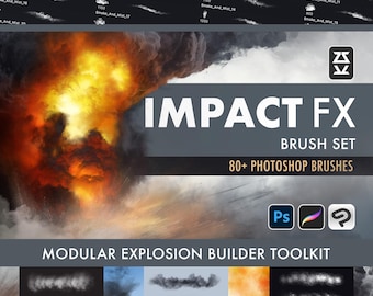 Impact FX Brush Set | Procreate | Photoshop | CSP | Effect Brushes