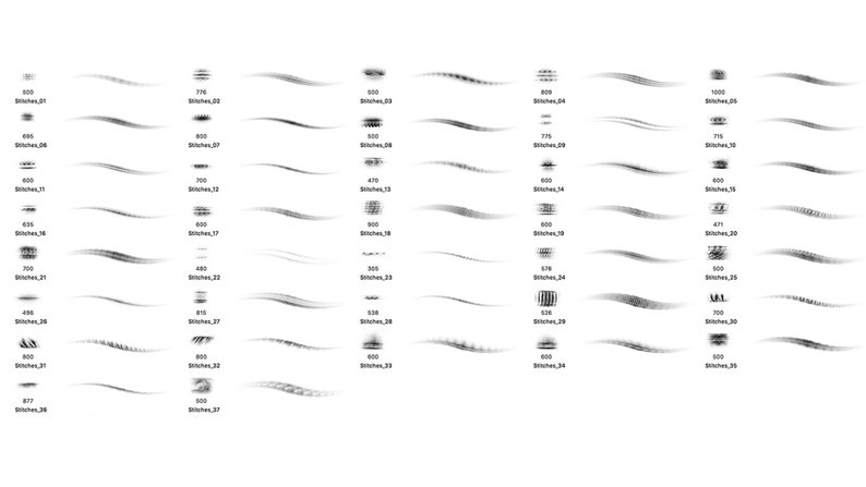 Stitches Brush Set | Procreate | Photoshop | CSP | Texture Brushes - Etsy