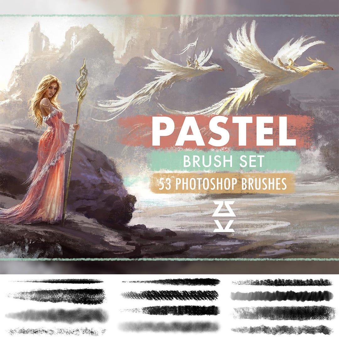 Pastel Brush Set | Procreate | Photoshop | CSP | Texture Brushes - Etsy