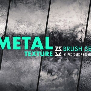 Metal Texture Brush Set | Procreate | Photoshop | CSP | Texture Brushes