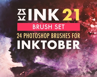 Set di pennelli Ink '21 / Procreate / Photoshop / CSP / Pennelli per texture