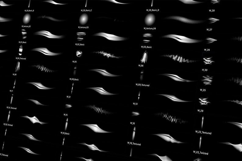 Drapery Brush Set | Procreate | Photoshop | CSP | Texture Brushes - Etsy