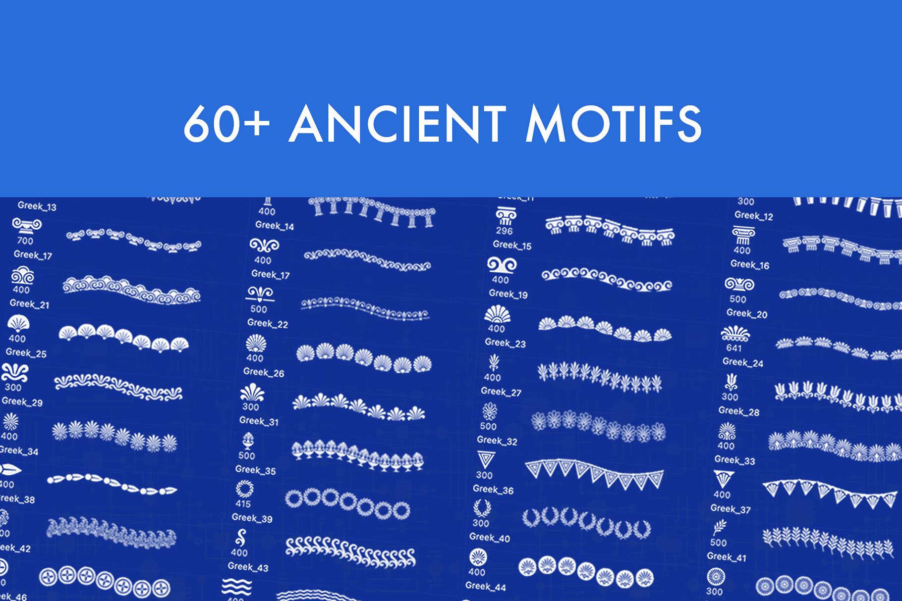 Greek Ornaments Brush Set | Procreate | Photoshop | CSP | Decor Brushes ...