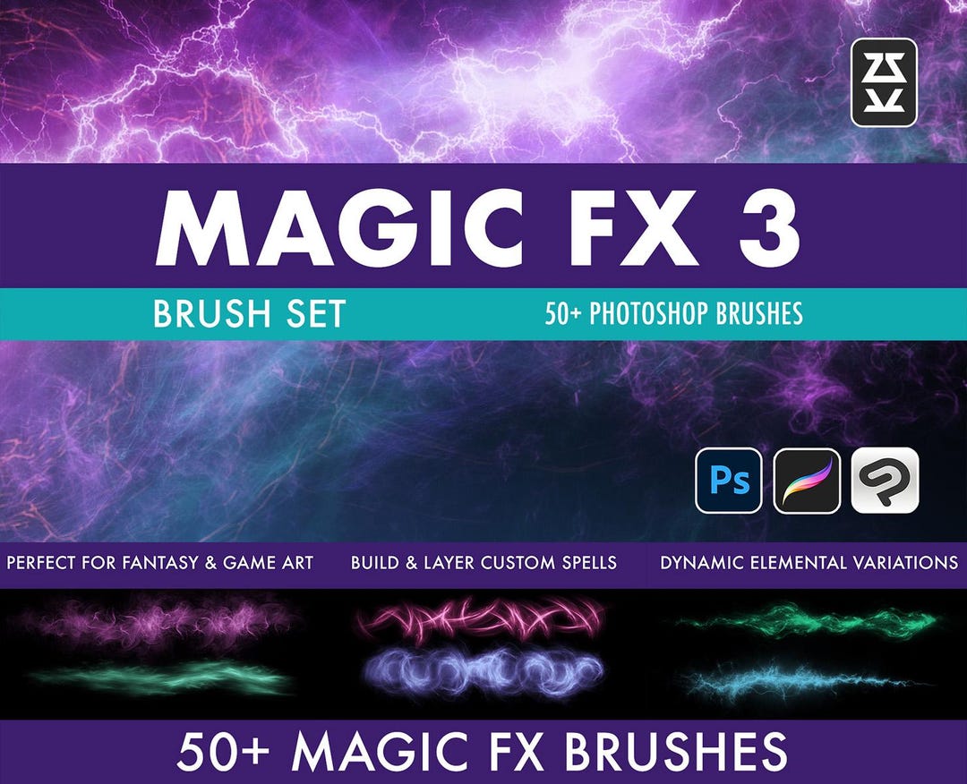 Magic FX 3 Brush Set | Procreate | Photoshop | CSP | Effect Brushes - Etsy
