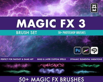 Magic FX 3 Brush Set  | Procreate | Photoshop | CSP | Effect Brushes