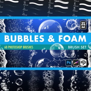 Bubbles & Foam Pinselset | Procreate | Photoshop | CSP | Texturpinsel