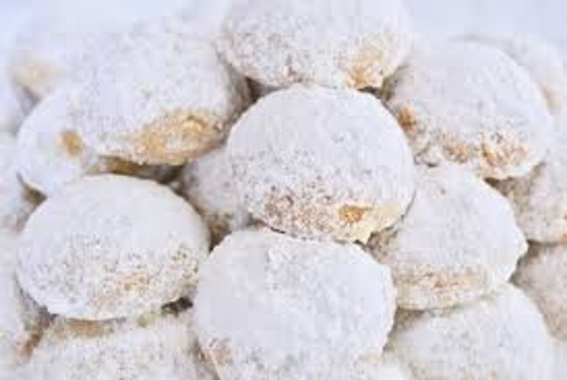 Powdered Sugar Almond Christmas Cookies Holiday Snowball Etsy Powdered Sugar Almond Christmas Cookies Holiday Snowball Etsy