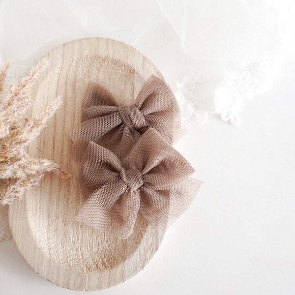 Tulle Hair Bow | Hair clip | Hairband | Girls | Loop