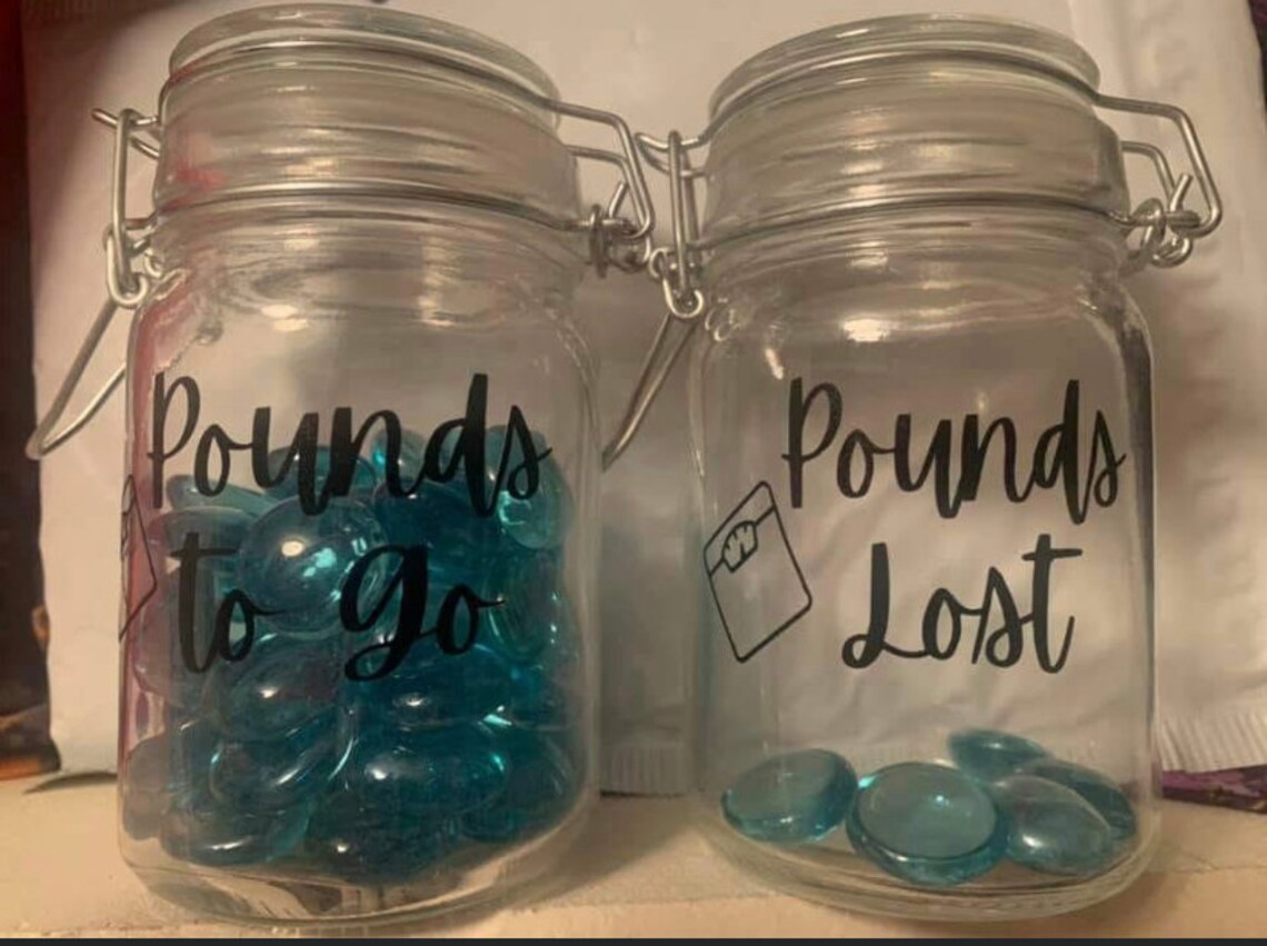 Weight loss jars Etsy