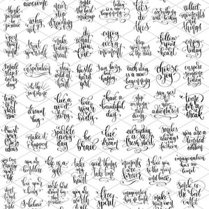 Affirmations positives en feuille de résine Teeny Tinys - Fournitures artistiques pour feuille de feuille de résine