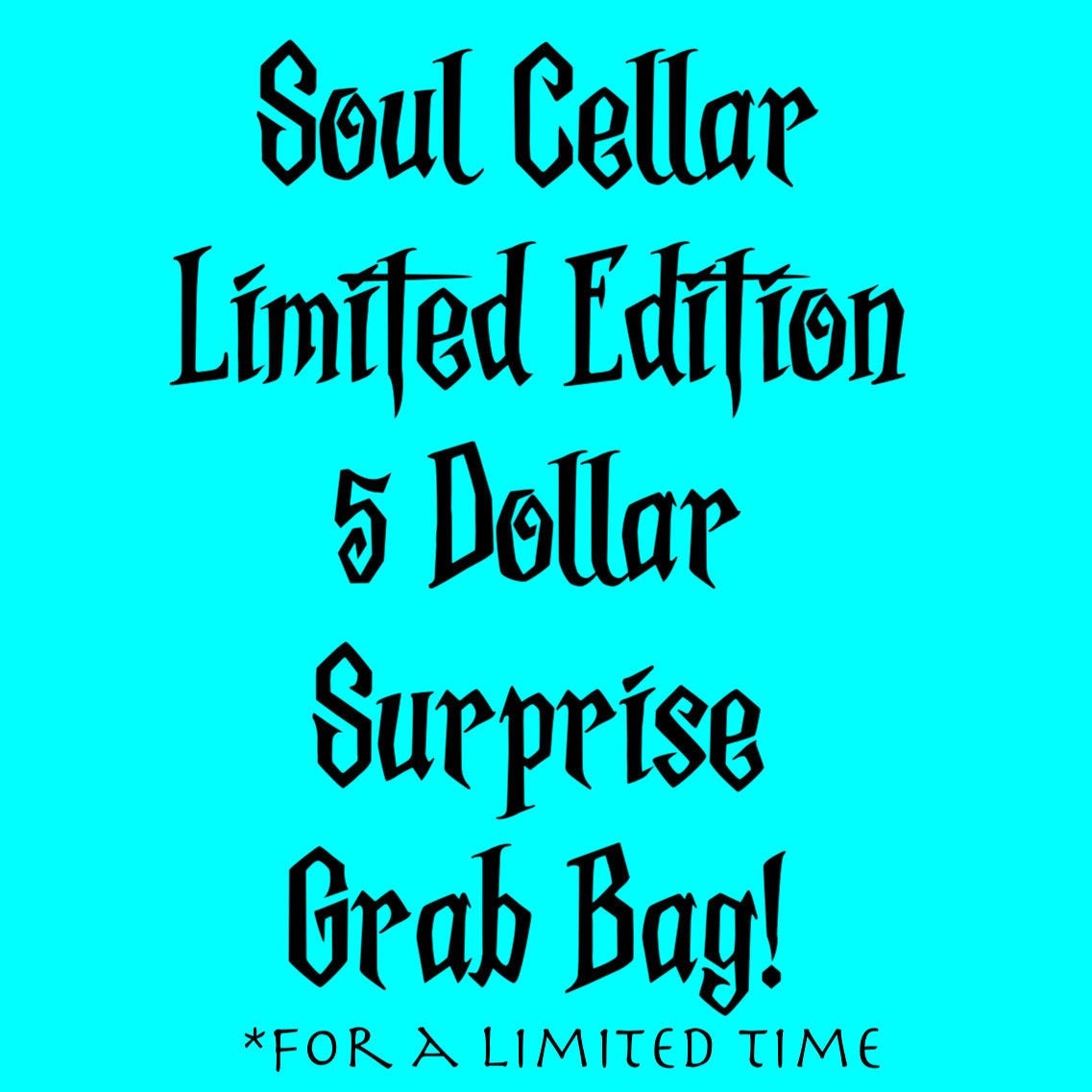 xxxLimited Quantity 5 Dollar Grab Bag Random Designs and Colors
