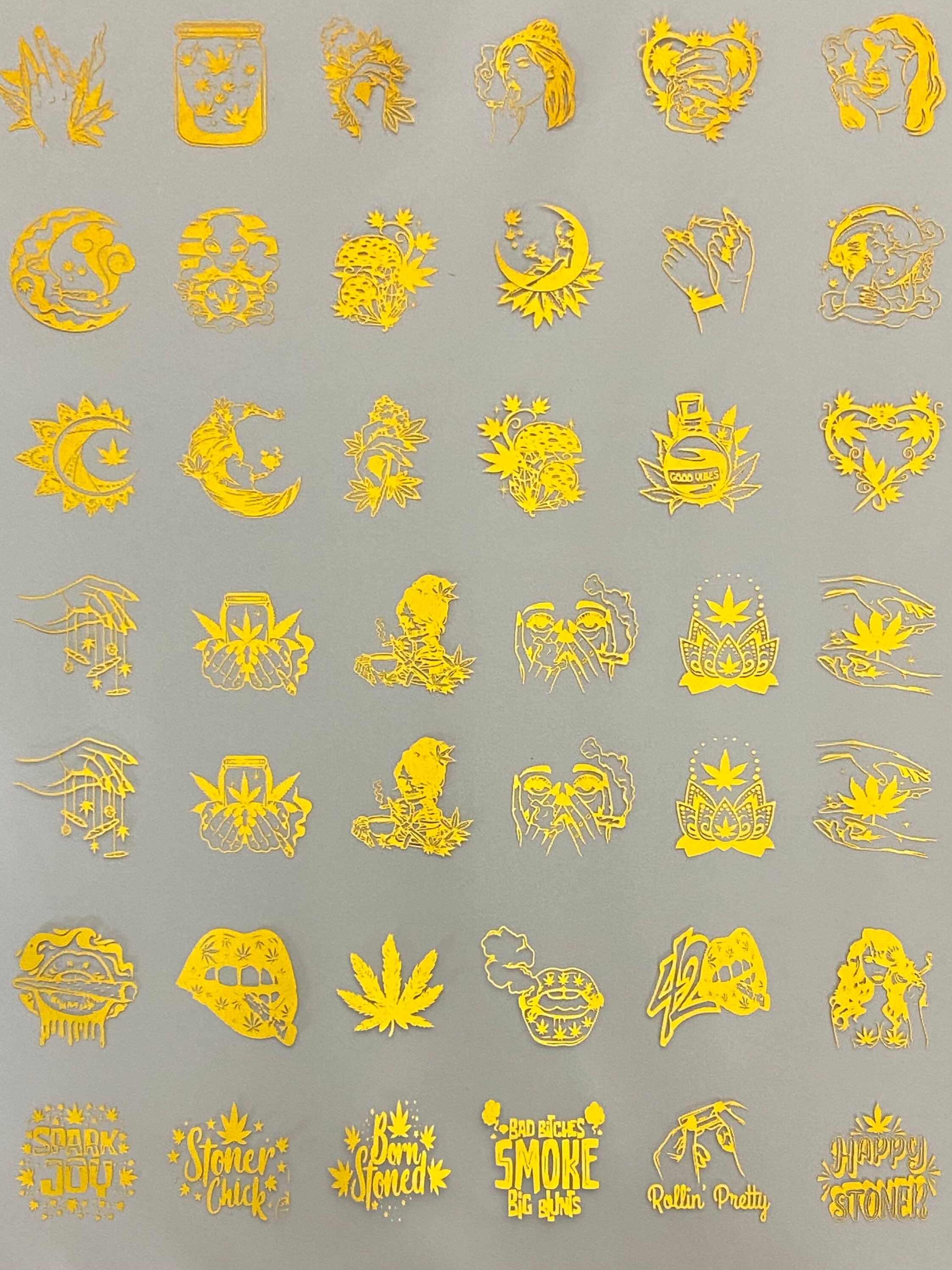 Resin Foil Sheet Weed Teeny Tinys Resin Mold Art Supply | Etsy