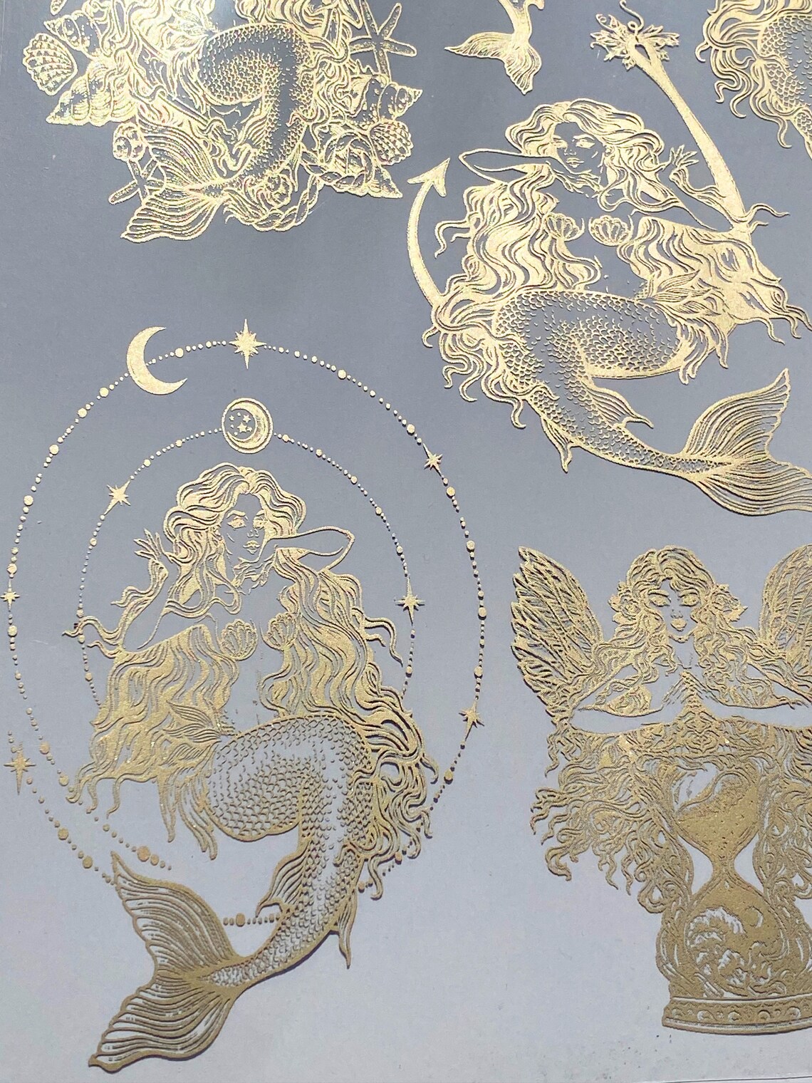 Resin Foil Mermaid Multi 1 Resin Foil Sheet Art SuppliesArt Etsy