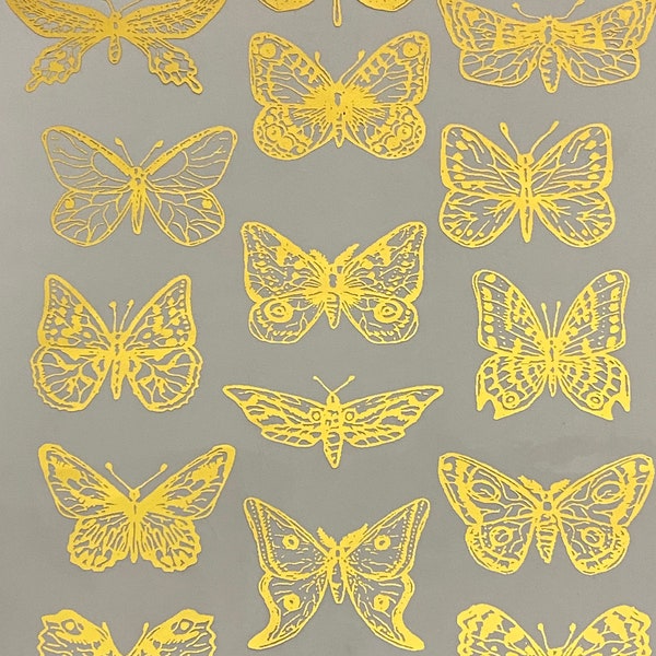 Resin Foil Butterfly Detailed Mini - Resin Foil Sheet Art Supplies