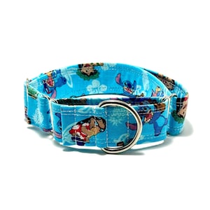 Tropical Hawaii Martingale Dog/Cat Collar Puppy Kitten, Stainless Steel, Small Large Big, Durable Strong, Vegan, Fabric, Custom