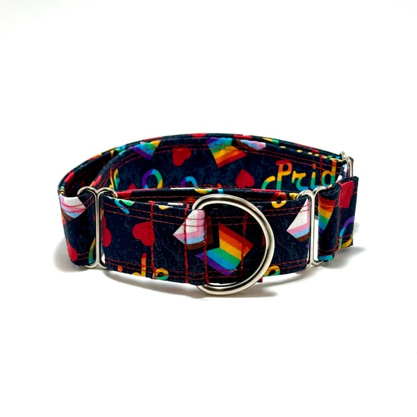 LGBTQ+ Pride Martingale Hunde-/Katzenhalsband