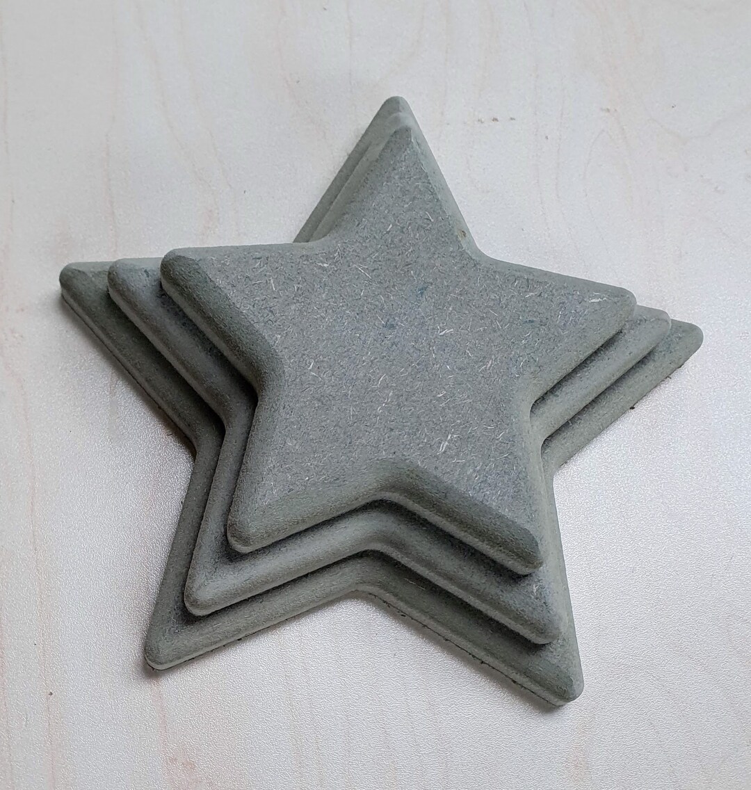 Star Pottery Form Set X 3 Star Forms Pottery Drape Form Etsy UK
