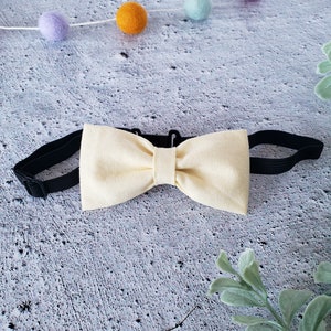 Adjustable fabric bow tie for babies, children, adults (Easter, yellow model, chick)