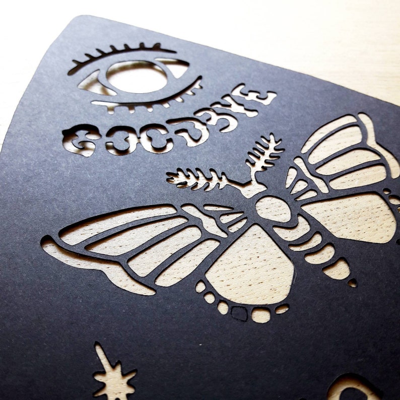 3X Ouija Theme Digital File Papercutting Ouija SVG