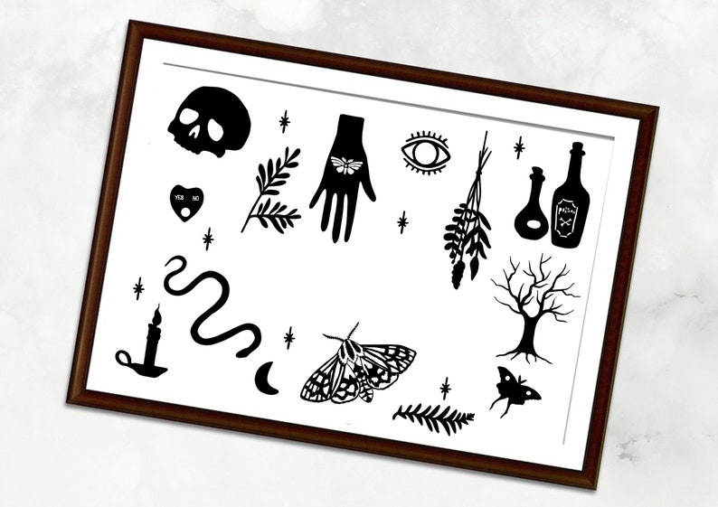 witch printable stickers witch svg bundle halloween svg etsy