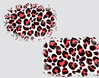 leopard print with red