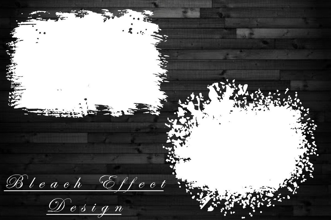 Bleach Effect PNG, Bleach Effect Bundle, Bleached Effect Design
