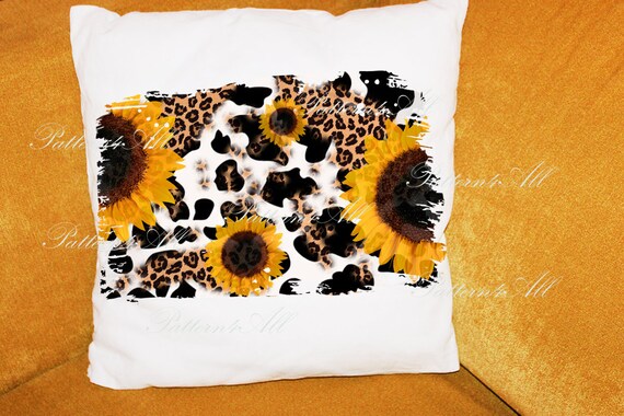 Blanket Sublimation 20 Panel (Cheetah and Sunflower Borders