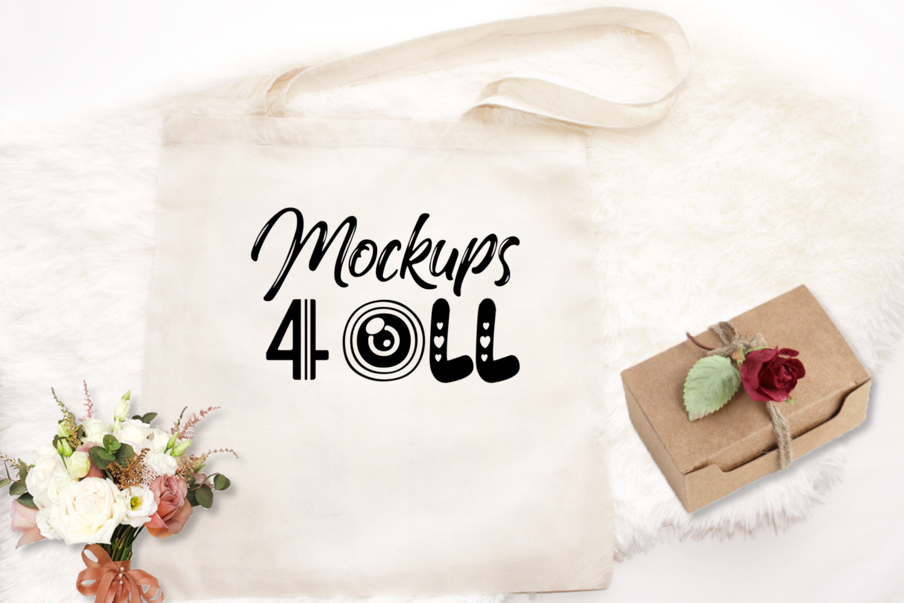 Download Mockup weiße Tasche flache Lay Einkaufstaschen Mockups | Etsy